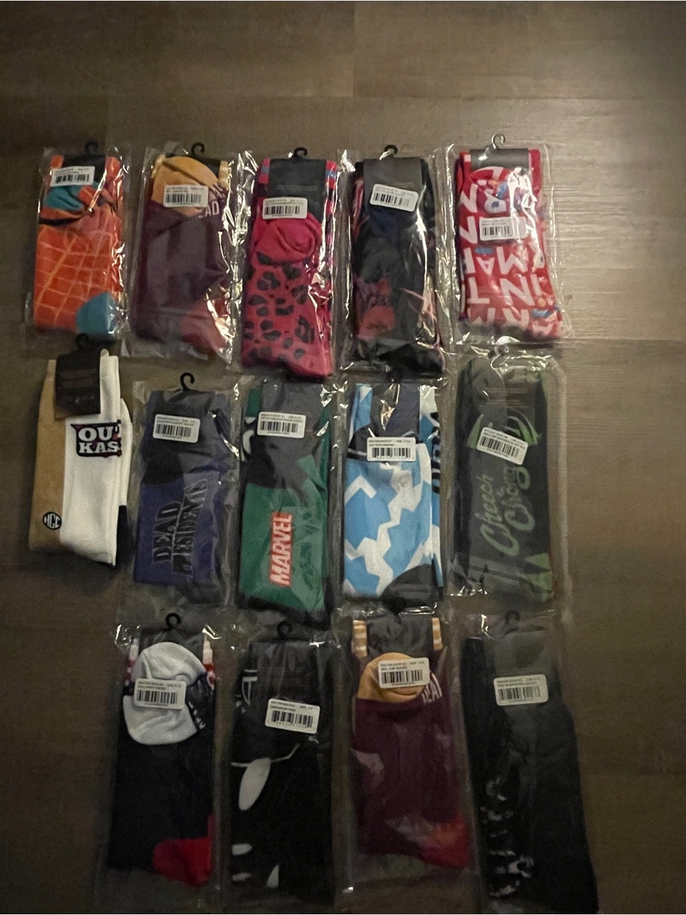 New men’s Headgear crew Socks bundle if 14- Multi Color
